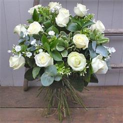 Dozen White Roses