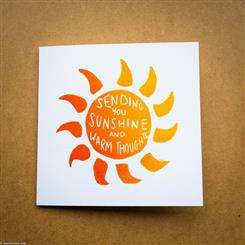 Greeting card Sending you sunshine 