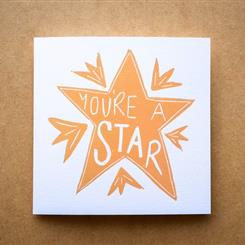 Greeting card Youre a star