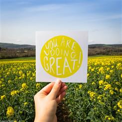 Greeting card You are doing great